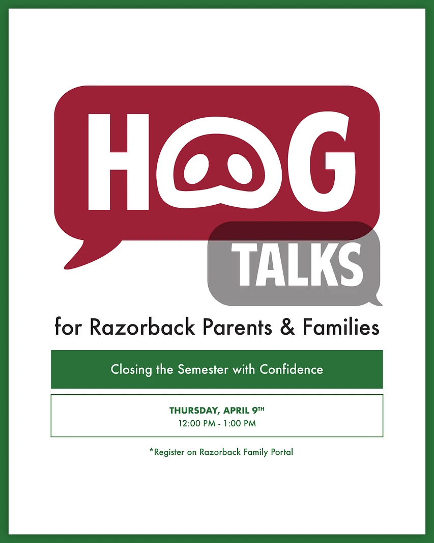 Logo for Hog Talks Webinar Series: Closing the Semester With Confidence