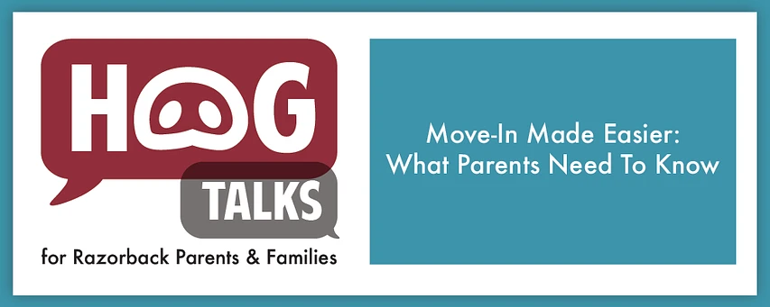 Logo for Hog Talks Webinar Series: Move‑In Made Easier: What Parents Need to Know