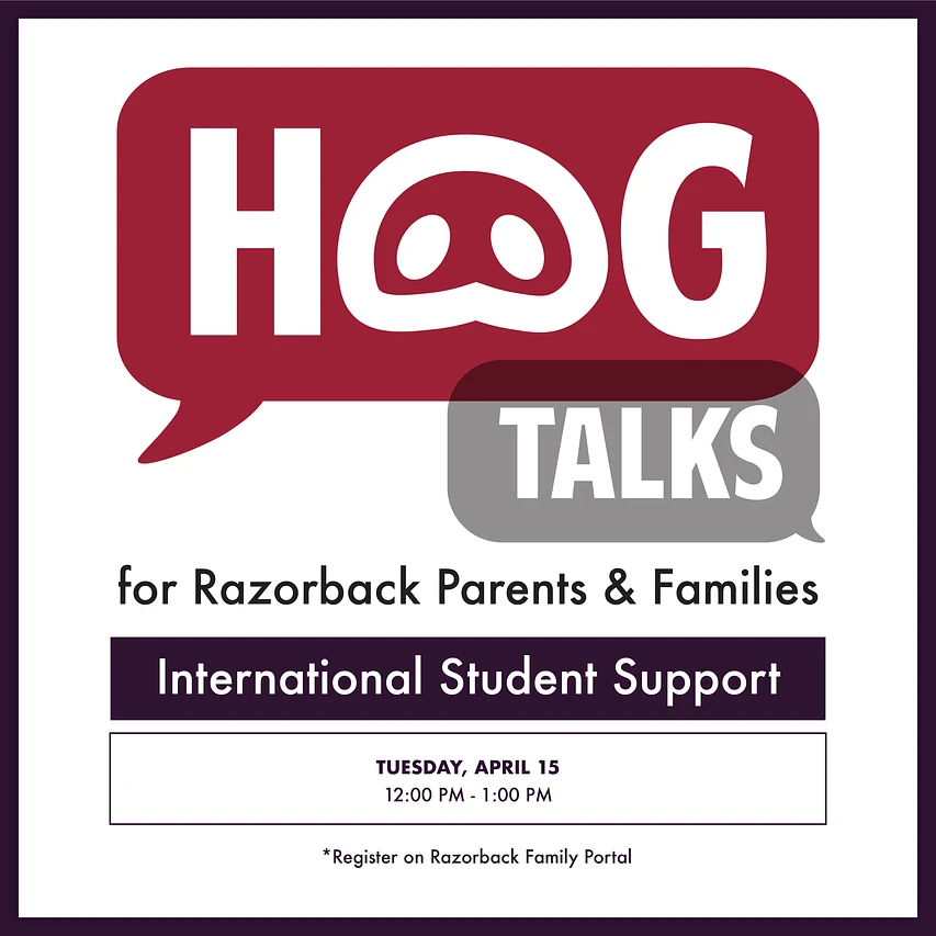 Hog Talks Webinar Series: Support for | Razorback Family Portal