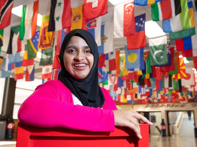 Sidra Rajab Passion for Helping Others Guides Sidra | Razorback Family Portal